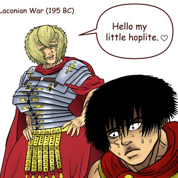 The Laconian War in 195 BC