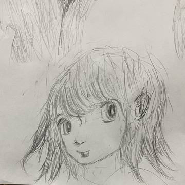 目が離れすぎた女の子