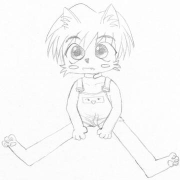 アルくん、何かを見ています