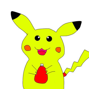 ケチャップ好きのピカチュウ