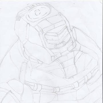 sketch of a robotic body
