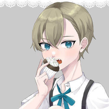 カップケーキもぐもぐ
