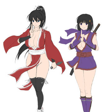 くノ一物ゲーム　キャラクターラフ