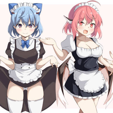 みすちーメイド隊！(ミスティア、チルノ、ルーミア、リグル)