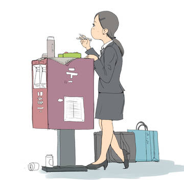 ご飯食べるとこなくて半泣きの女の子