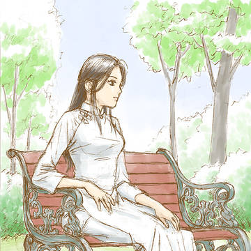 アオザイ描いてみた