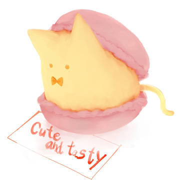 動物×お菓子 落書き