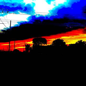 夕暮れ