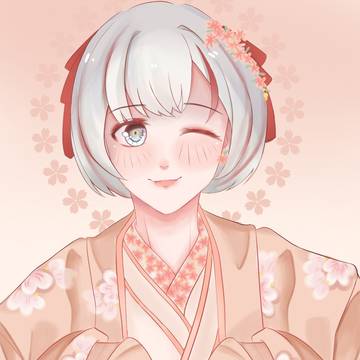 Aozora Kurumi in an uchikake