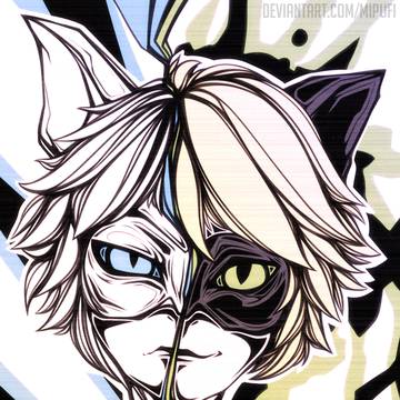 Chat Noir / Cat Blanc