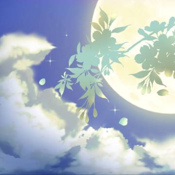 月夜と花