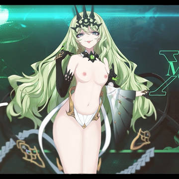 梅比乌斯涩蛇蛇+借了炎八的花嫁充当粉色衣服(因为剧情中打赌输了)