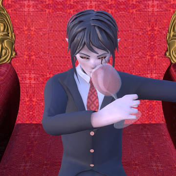 A nice drink of the crimson red~