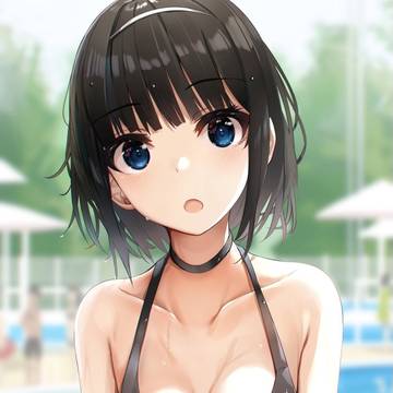 「泳がないの…？」