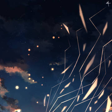 夜明けと蛍