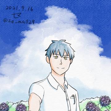 夏空と紫陽花と。