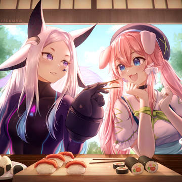 Yunii and Dya sushi date