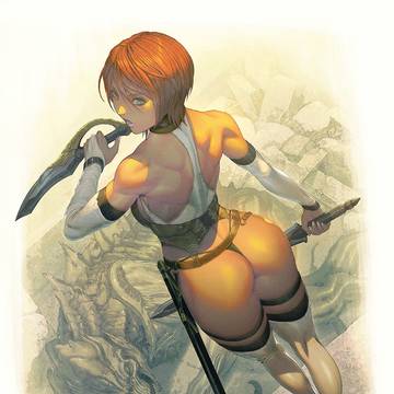 短髪女戦士