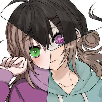 フリーのイラストの色塗りした
