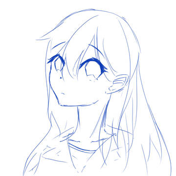 女の子　バージョン2　sketch
