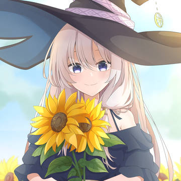 向日葵とイレイナさん