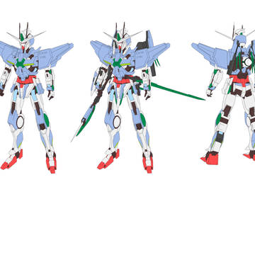 GN-RZ_001 ガンダム セレクレア 全身 設定画