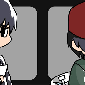 アニメアイキャッチの絵柄L〇NEスタンプ風菊池忠