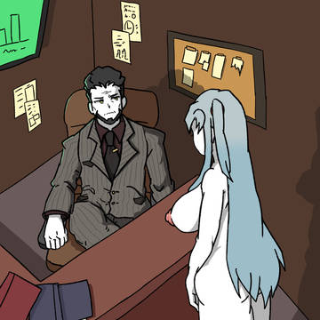 怒られているアンジェラ