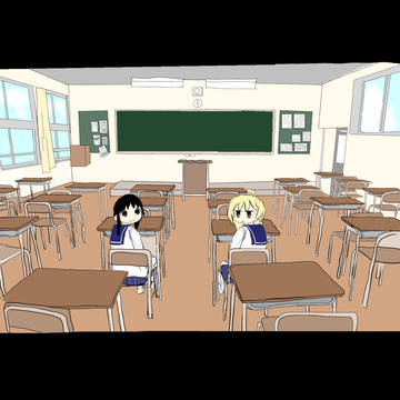 2人、教室にて。