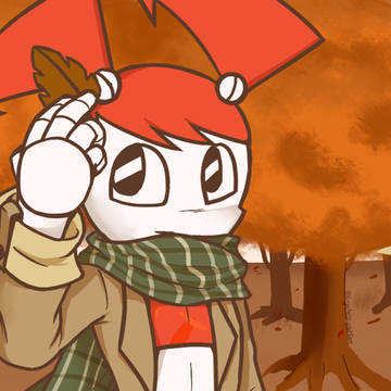 Jenny Casual Walk in Autumn
