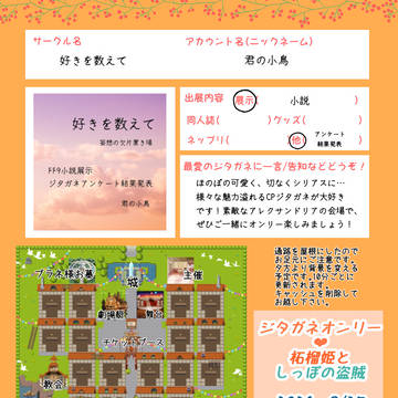 ジタガネオンリーおしながき