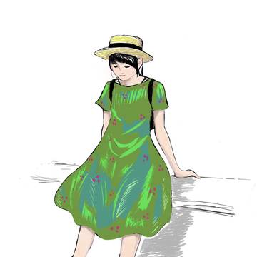 だらっとしたポーズ