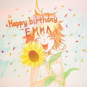 エマ誕生日イラスト🎉
