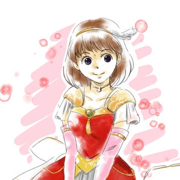 ポーズトレース練習　コレットさん