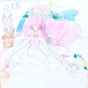 花嫁と猫