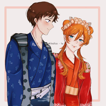 blue and red !