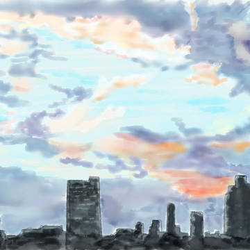 日暮里の空