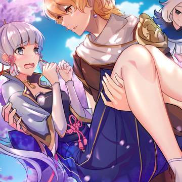 神里綾華_お姫様がだっこ