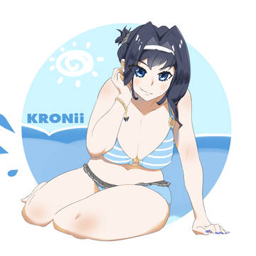 Kronii n bikini