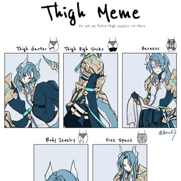 thigh meme - mort