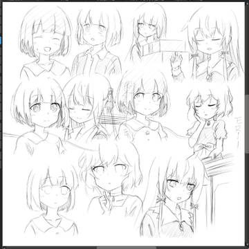 お練習＃模写　+「おんじ」