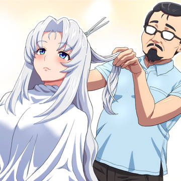 モブおじにヘアカットされる月の頭脳
