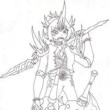 鬼ヶ覇王ジャオウガ　擬人化
