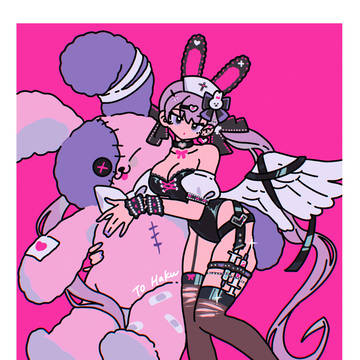 ピンクバニーガール