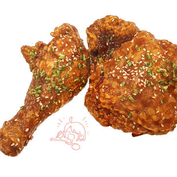 フライドチキンとソース