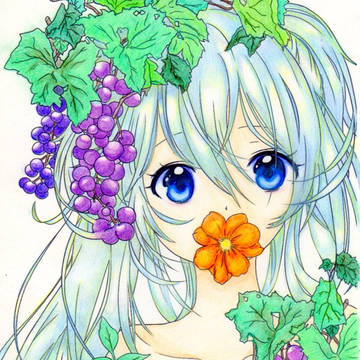 同じ線画を時間を空けて塗ってみた（成長してるといいな）