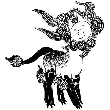 Manic lion
