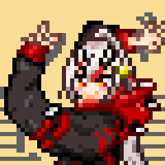 百鬼あやめ　グッバイ宣言　ドット絵
