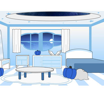 Uto's room simpliified
