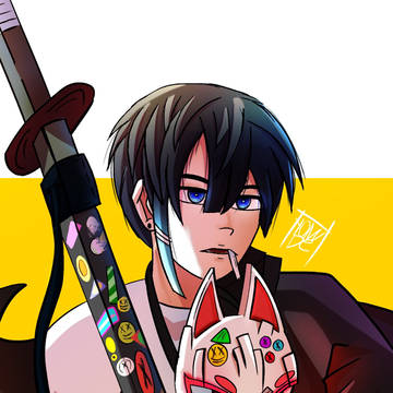 dude with sword